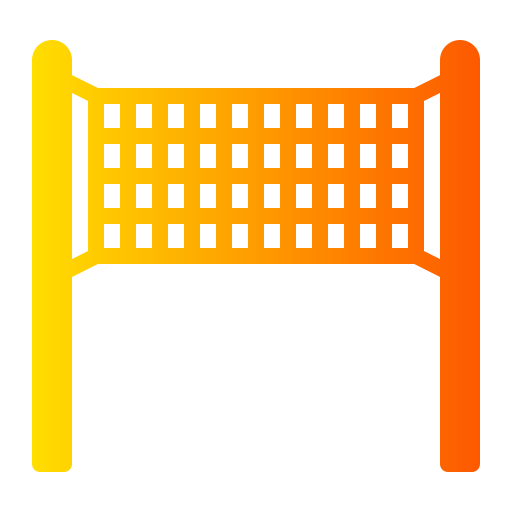 volleyballnet Generic gradient fill icoon