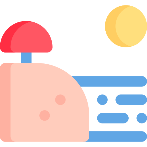ビーチ Generic color fill icon