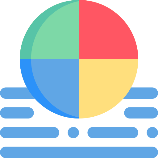 pelota de playa Generic color fill icono