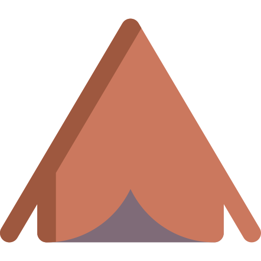 キャンプのテント Generic color fill icon