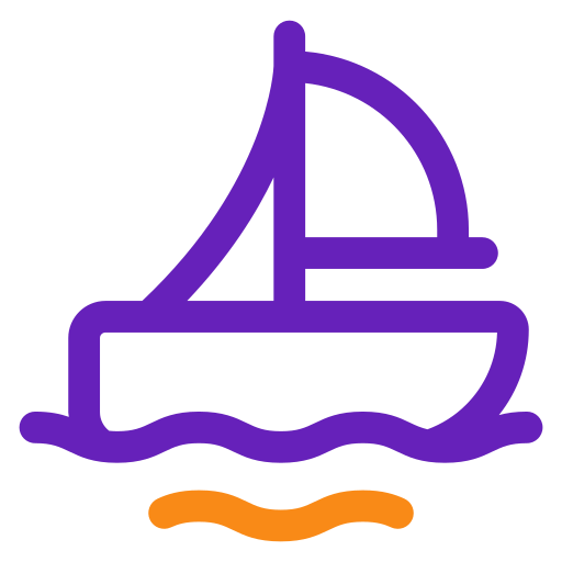 barca a vela Generic color outline icona