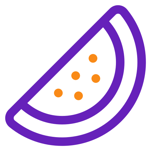 pastèque Generic color outline Icône