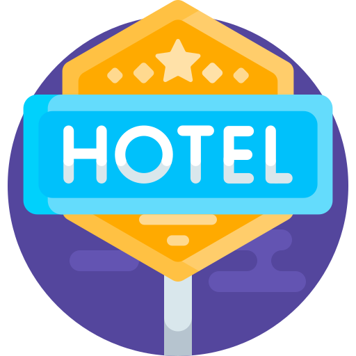 ホテル Detailed Flat Circular Flat icon