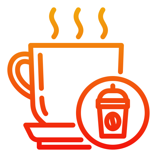 taza de café Generic gradient outline icono