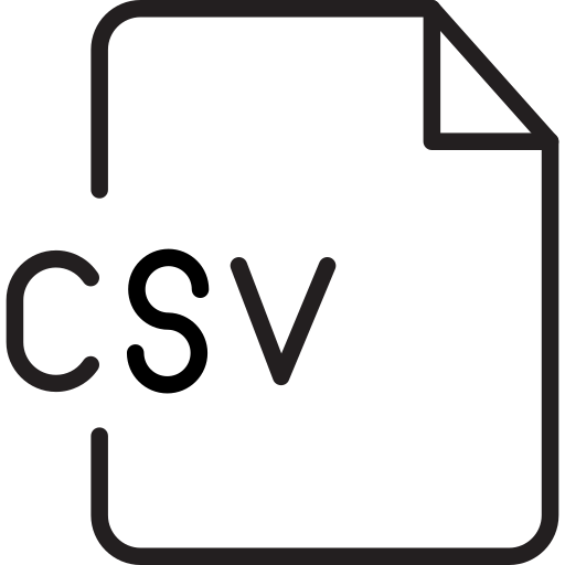 csv 문서 Generic outline icon