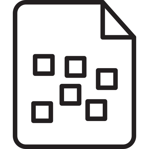 래스터 파일 Generic outline icon
