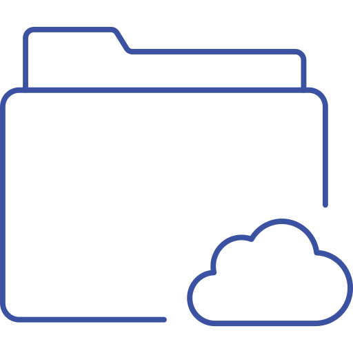 cloud-ordner Generic outline icon