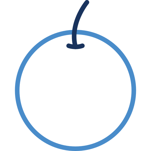 과일 Arslan Haider Outline Blue icon