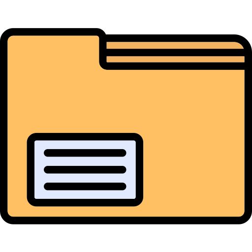 Document folder Arslan Haider Lineal-color icon