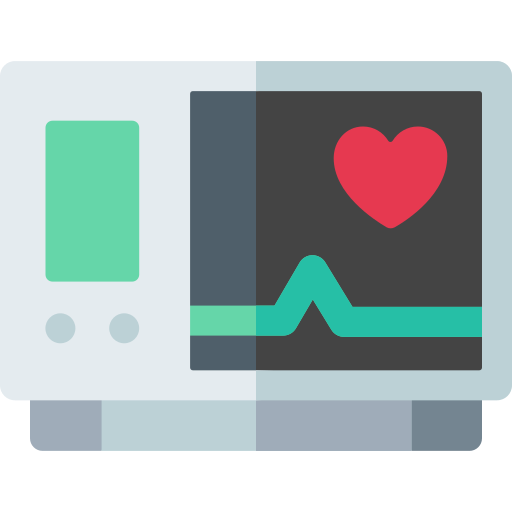 cardiogram Basic Rounded Flat icoon