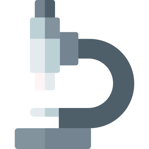 microscópio Basic Rounded Flat Ícone