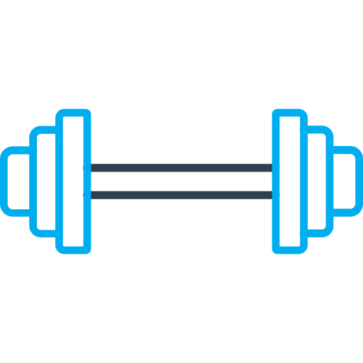 fitnessstudio Arslan Haider Outline Blue icon