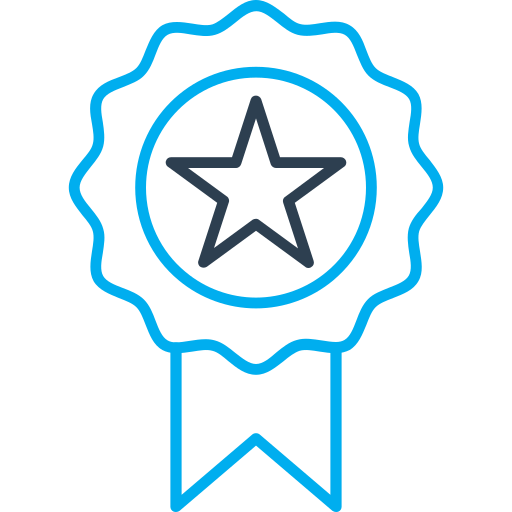 Success Arslan Haider Outline Blue icon