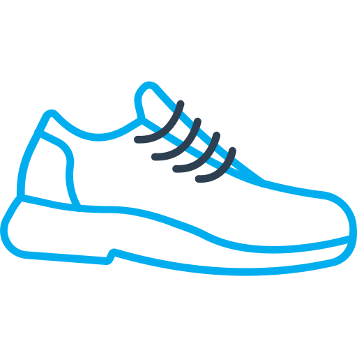 Walk shoes Arslan Haider Outline Blue icon