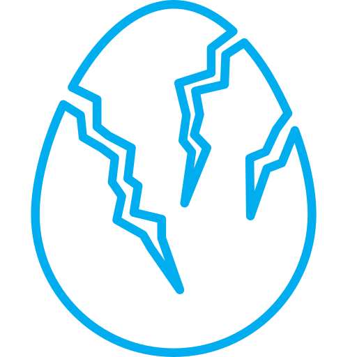 卵 Arslan Haider Outline Blue icon