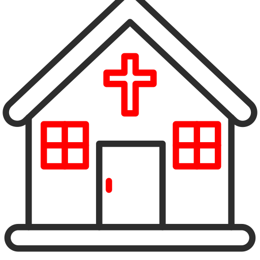 kirche Arslan Haider Outline Red icon