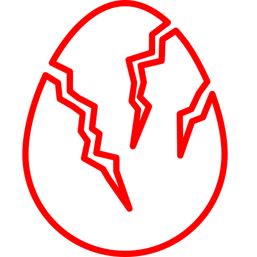 huevo Arslan Haider Outline Red icono