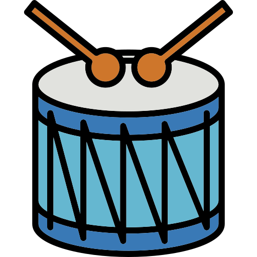 tambor de sonido Arslan Haider Lineal-color icono