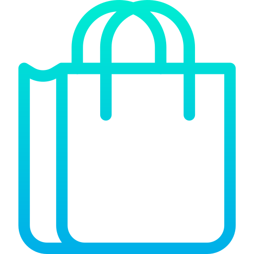 Shopping bag Kiranshastry Gradient icon