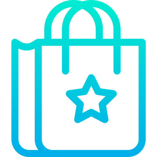 Shopping bag Kiranshastry Gradient icon