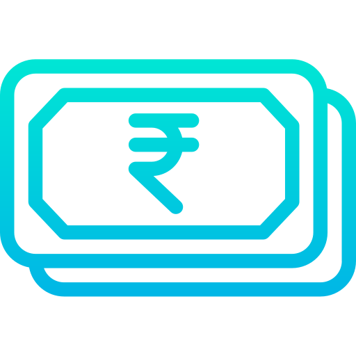 Rupee Kiranshastry Gradient icon
