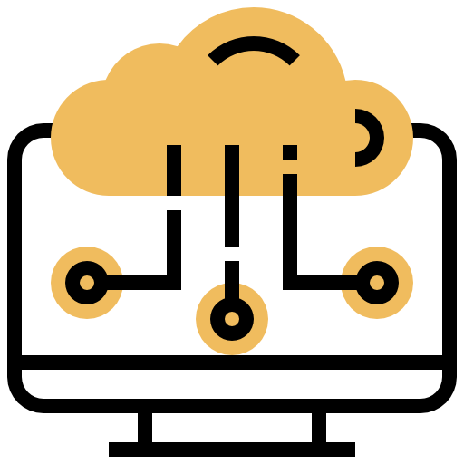 cloud computing Meticulous Yellow shadow icon