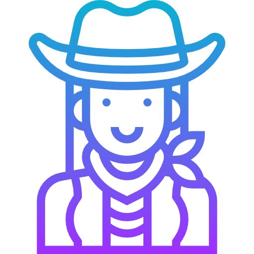 Cowgirl Meticulous Gradient icon