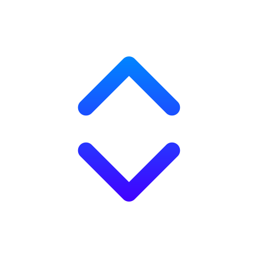 Up down Generic gradient outline icon