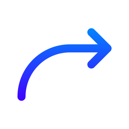 Right turn Generic gradient outline icon