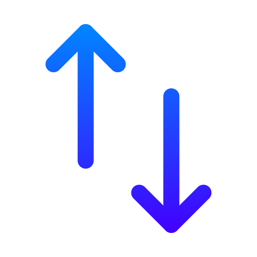 auf und ab Generic gradient outline icon