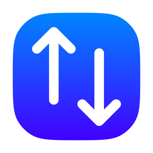 Up and down Generic gradient fill icon
