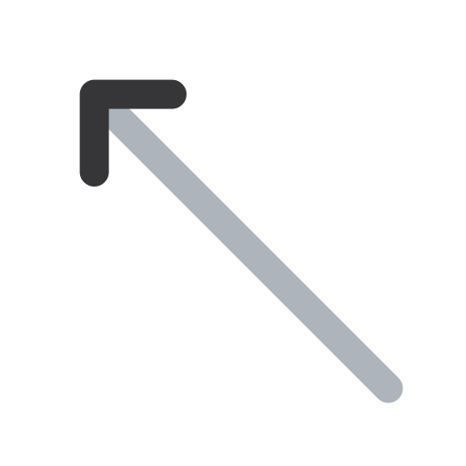 Up left arrow Generic color outline icon