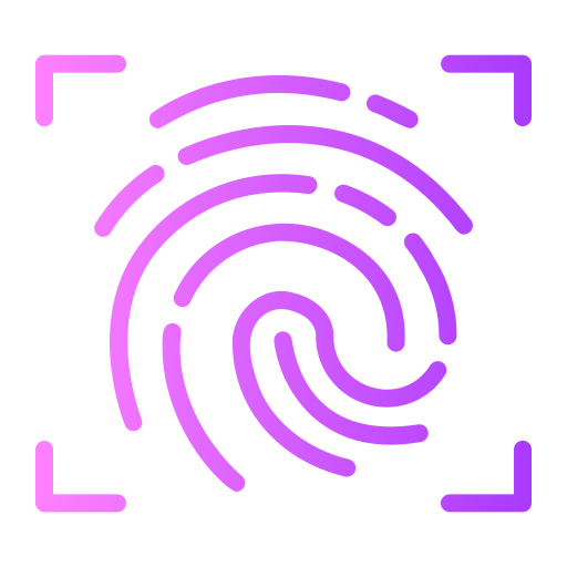 Fingerprint Generic gradient outline icon