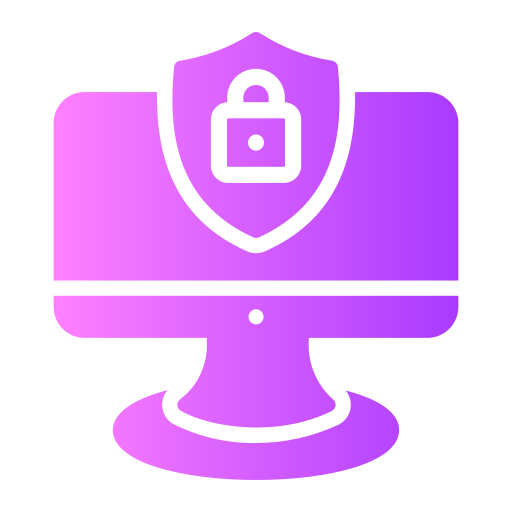Computer security Generic gradient fill icon