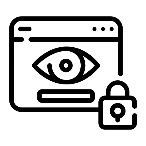 オンラインプライバシー Generic black outline icon