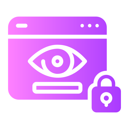 Online privacy Generic gradient fill icon