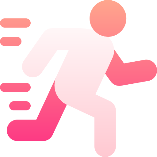 달리기 Basic Gradient Gradient icon