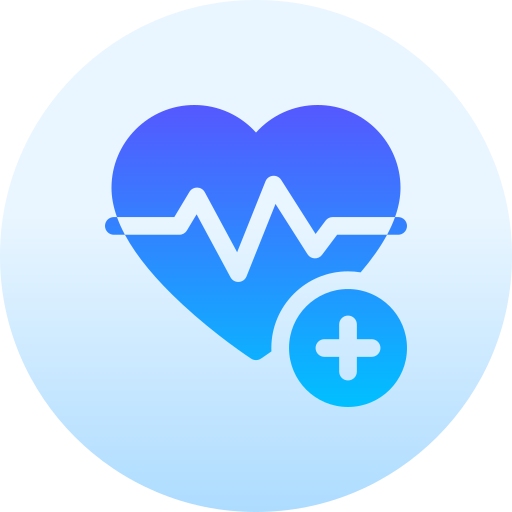 Heartbeat Basic Gradient Circular icon