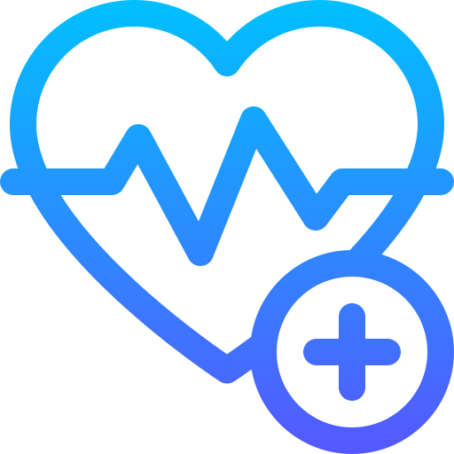Heartbeat Basic Gradient Lineal color icon