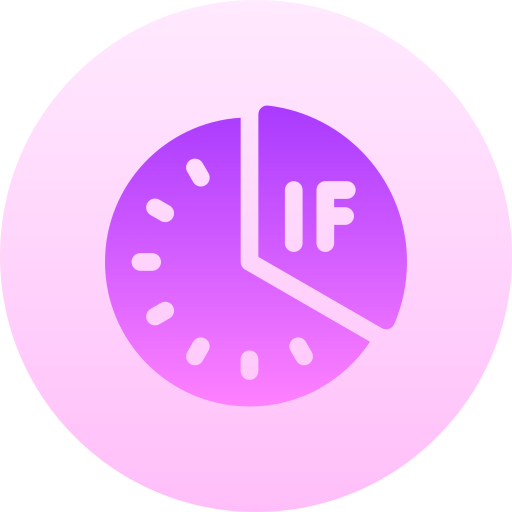 Intermittent fasting Basic Gradient Circular icon