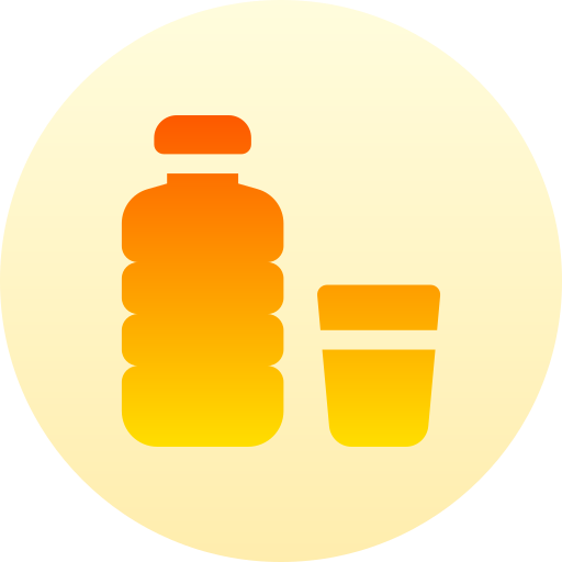 Water bottle Basic Gradient Circular icon
