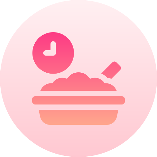 식사 Basic Gradient Circular icon