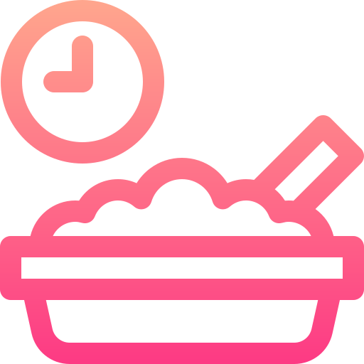 Eating Basic Gradient Lineal color icon