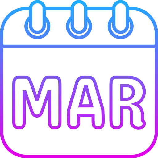 maart Generic gradient outline icoon