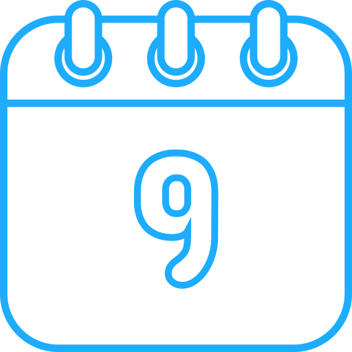 아홉 Generic color outline icon