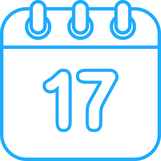 열일곱 Generic color outline icon