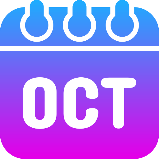 10月 Generic gradient fill icon