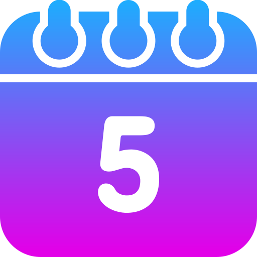다섯 Generic gradient fill icon