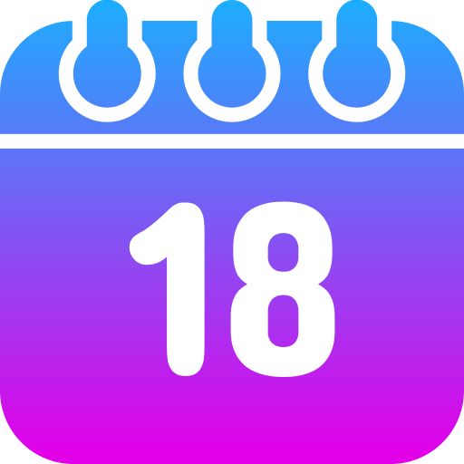 Eighteen Generic gradient fill icon