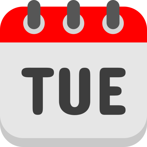 Tuesday Generic color fill icon